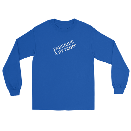 'Fabriqué à Détroit' T-Shirt | Unisex Long Sleeve - Circumspice Michigan