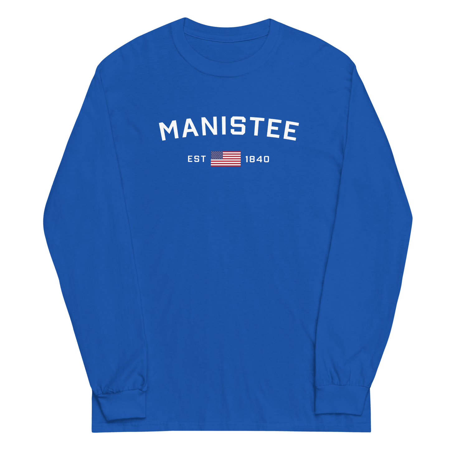 'Manistee EST 1840' T-Shirt | Unisex Long Sleeve - Circumspice Michigan