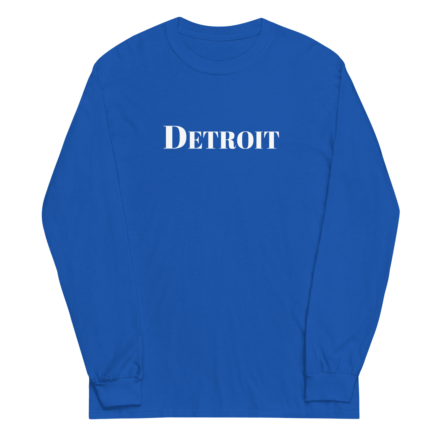 'Detroit' T-Shirt (Didone Font) | Unisex Long Sleeve - Circumspice Michigan