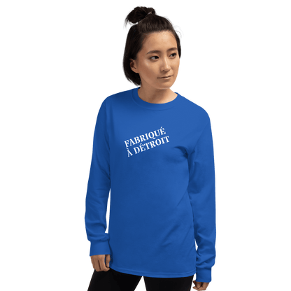 'Fabriqué à Détroit' T-Shirt | Unisex Long Sleeve - Circumspice Michigan