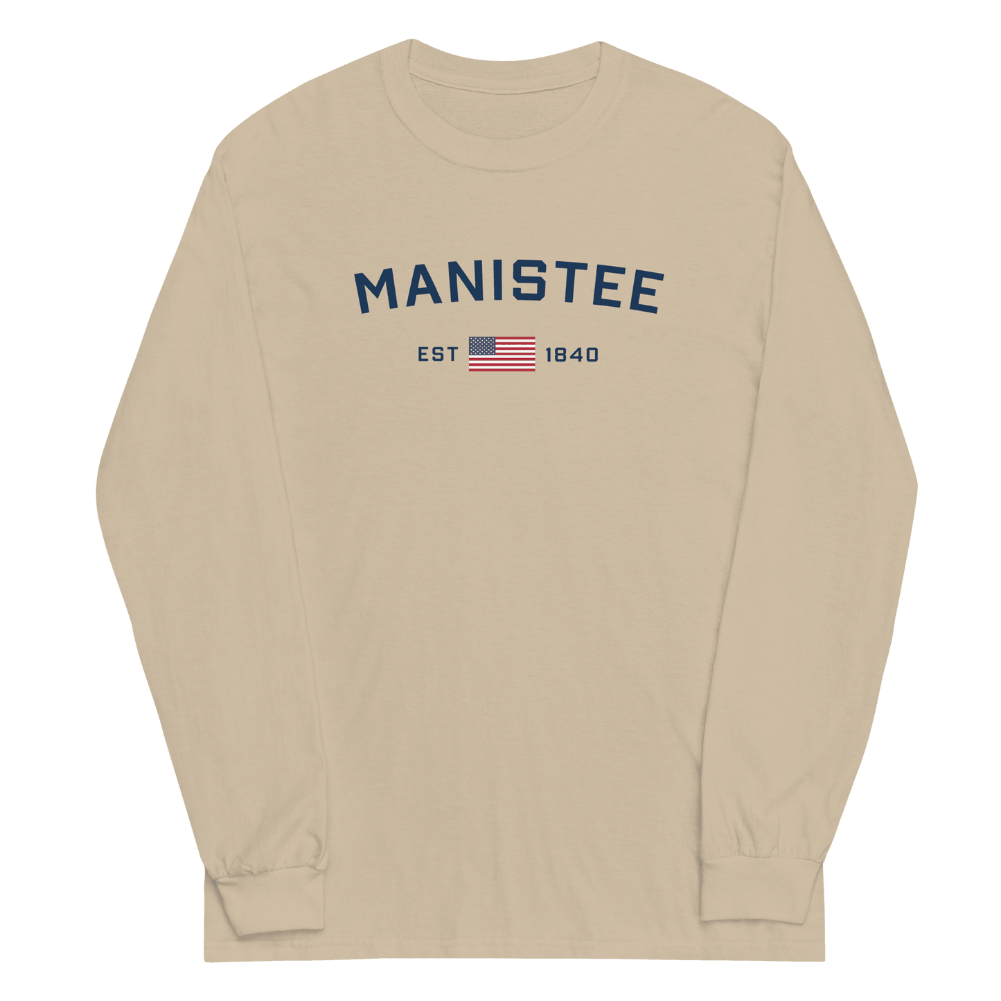 'Manistee EST 1840' T-Shirt | Unisex Long Sleeve - Circumspice Michigan