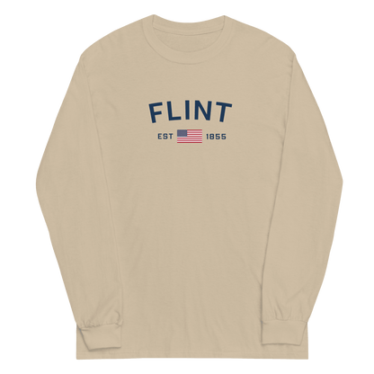 'Flint EST 1855' T-Shirt | Unisex Long Sleeve - Circumspice Michigan