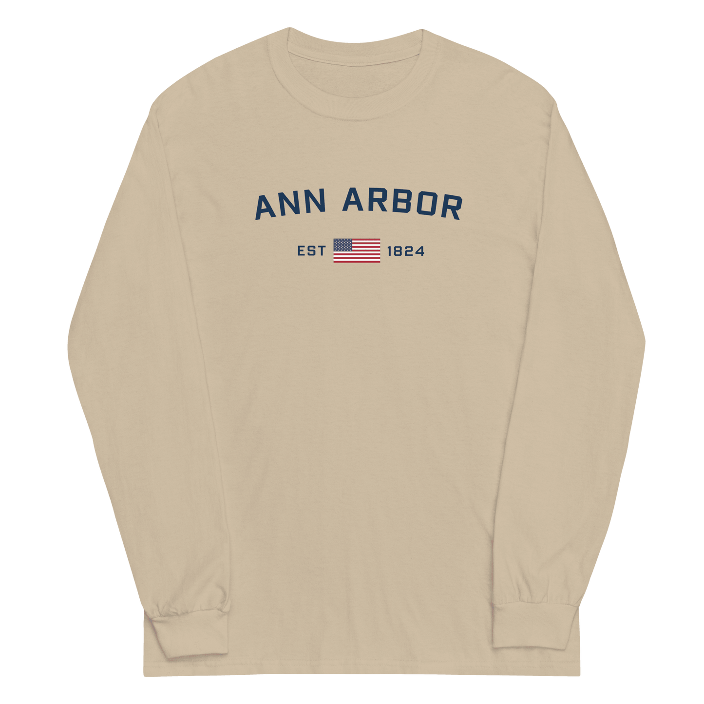 'Ann Arbor EST 1824' T-Shirt | Unisex Long Sleeve - Circumspice Michigan