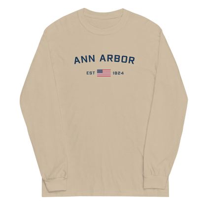 'Ann Arbor EST 1824' T-Shirt | Unisex Long Sleeve - Circumspice Michigan