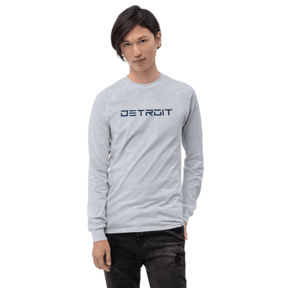 'Detroit' T-Shirt (Electric Font) | Unisex Long Sleeve - Circumspice Michigan