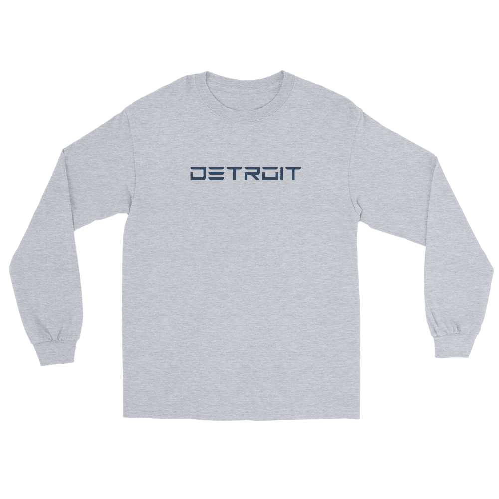 'Detroit' T-Shirt (Electric Font) | Unisex Long Sleeve - Circumspice Michigan