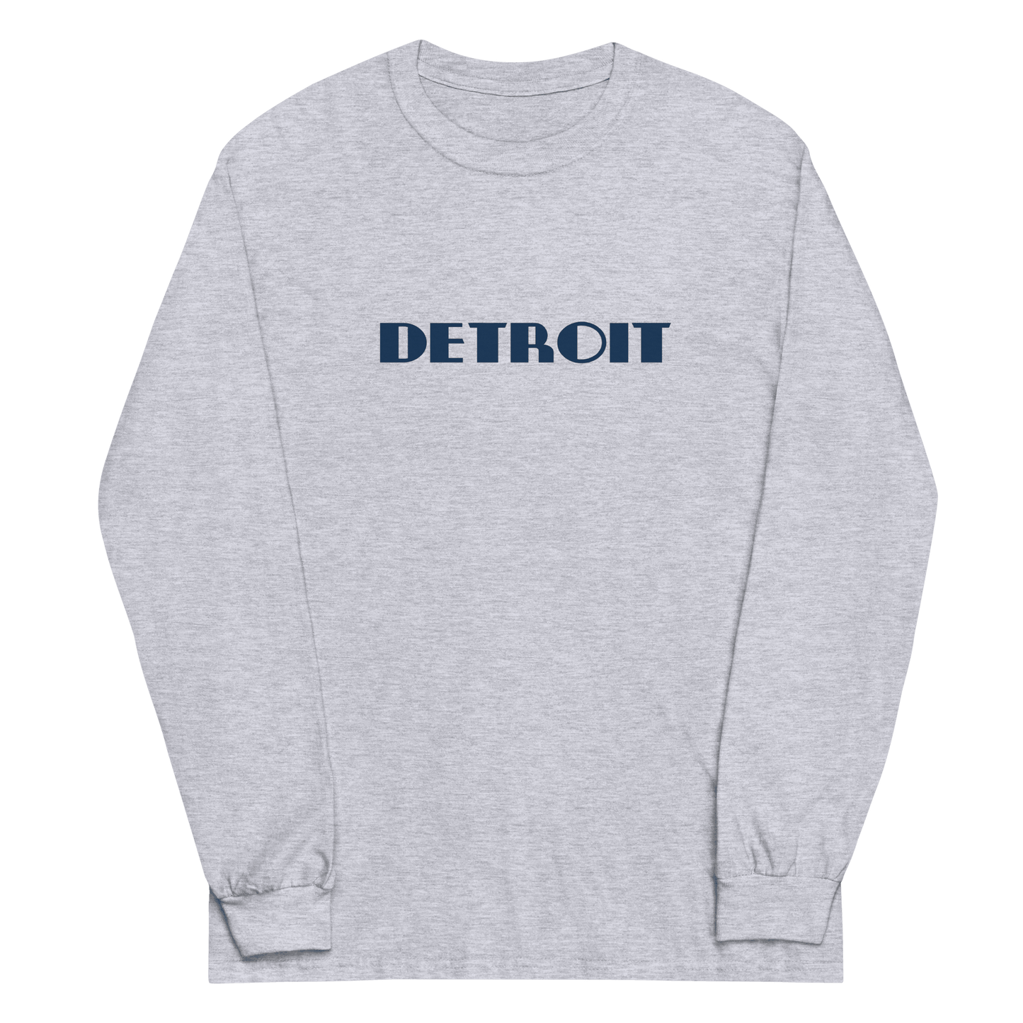 'Detroit' T-Shirt (Art Deco Font) | Unisex Long Sleeve - Circumspice Michigan