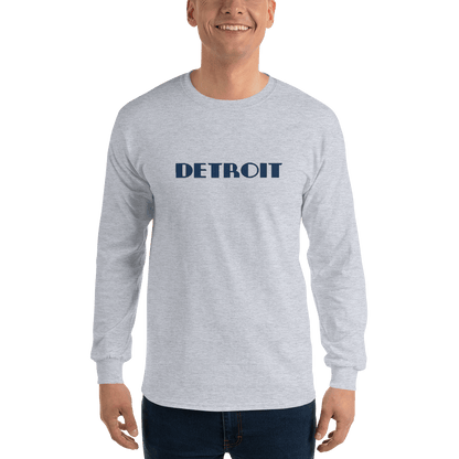 'Detroit' T-Shirt (Art Deco Font) | Unisex Long Sleeve - Circumspice Michigan