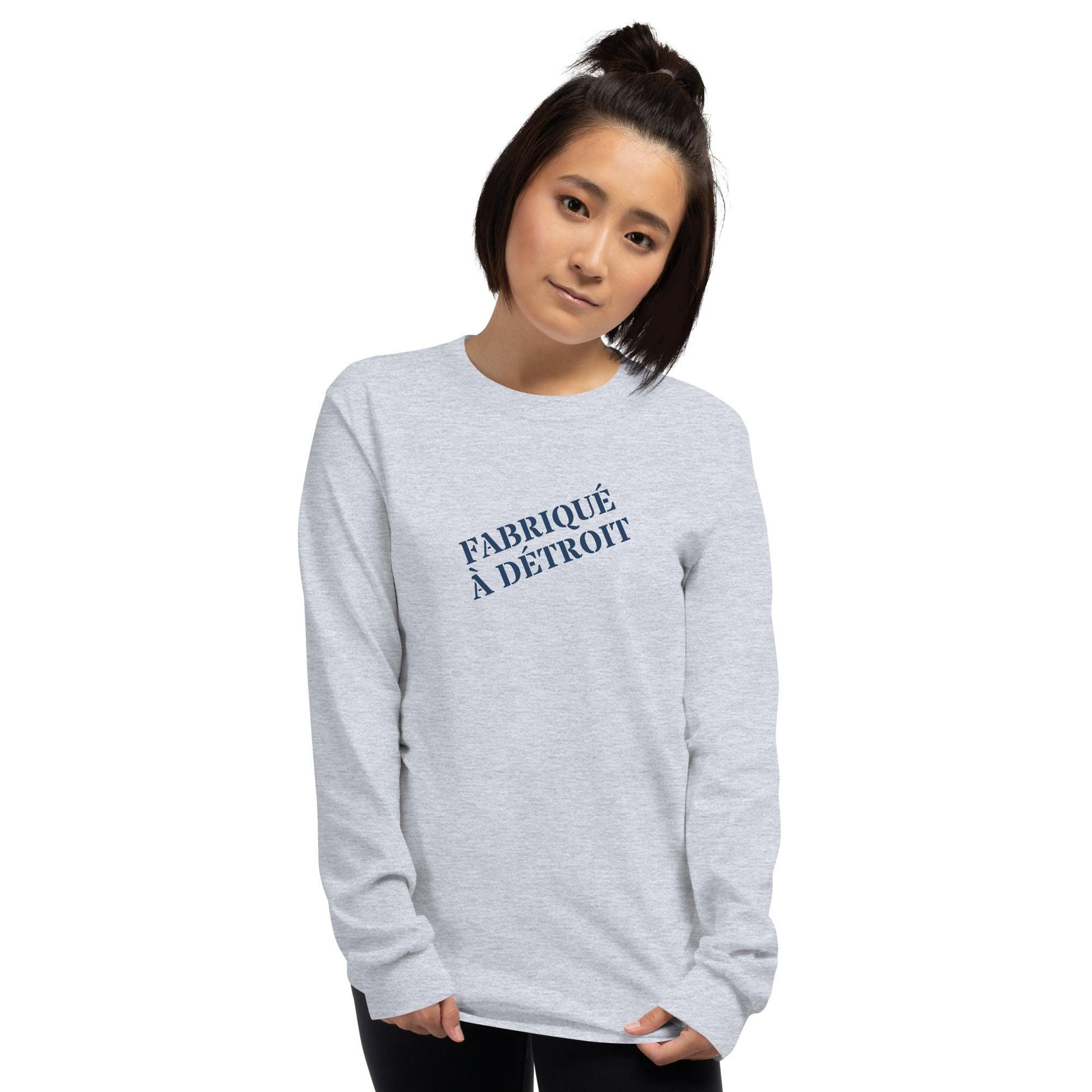 'Fabriqué à Détroit' T-Shirt | Unisex Long Sleeve - Circumspice Michigan