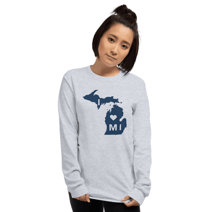 'I ❤️ MI' T-Shirt | Unisex Long Sleeve - Circumspice Michigan