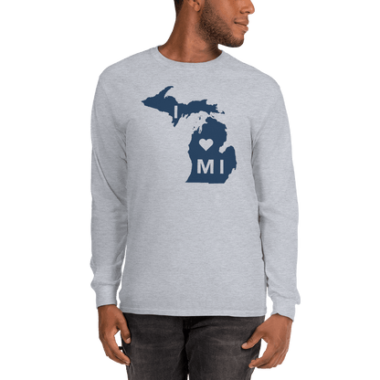 'I ❤️ MI' T-Shirt | Unisex Long Sleeve - Circumspice Michigan