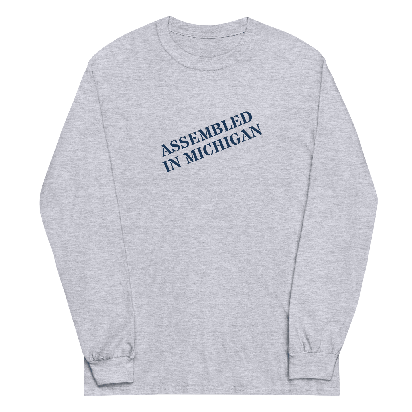 'Assembled in Michigan' T-Shirt | Unisex Long Sleeve - Circumspice Michigan