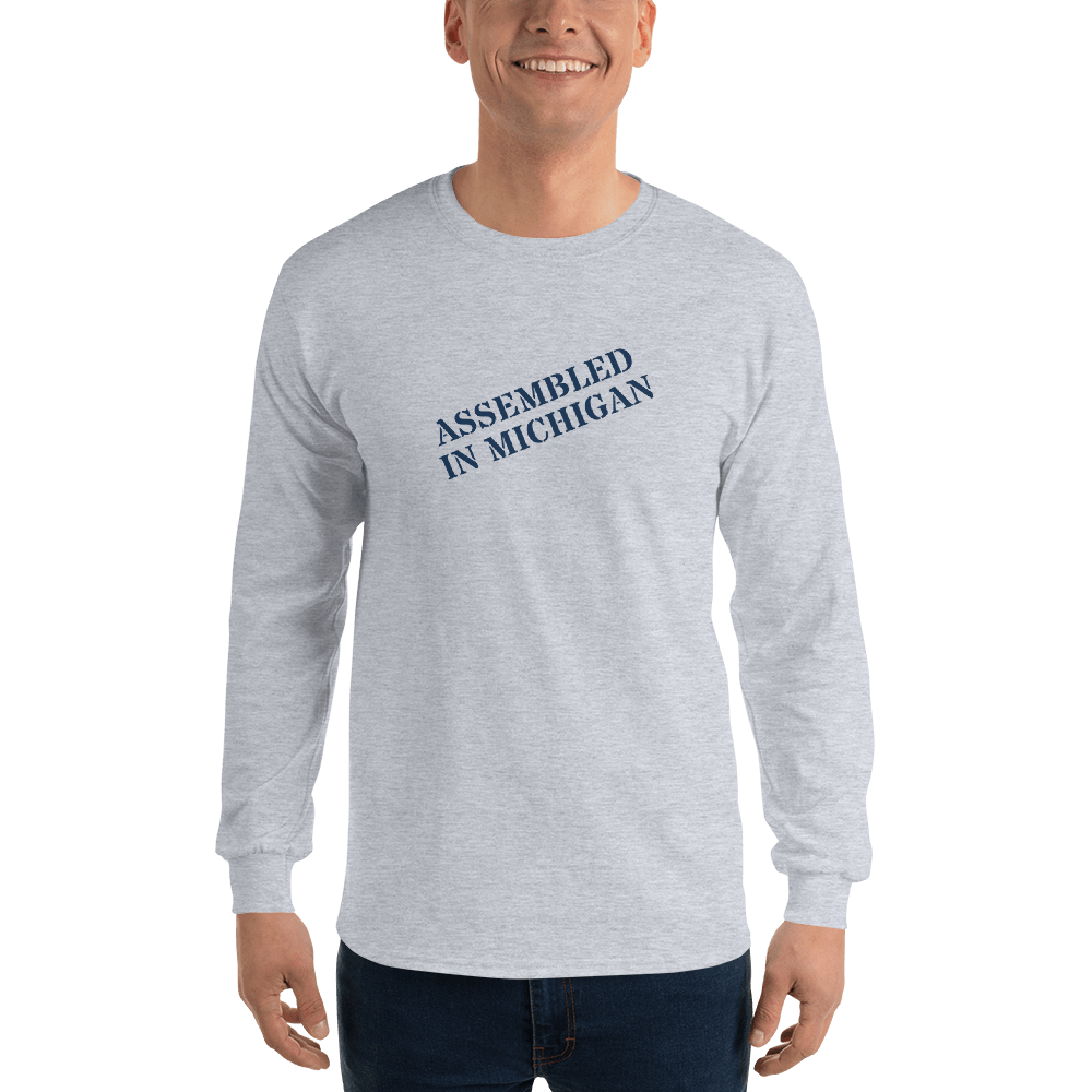 'Assembled in Michigan' T-Shirt | Unisex Long Sleeve - Circumspice Michigan