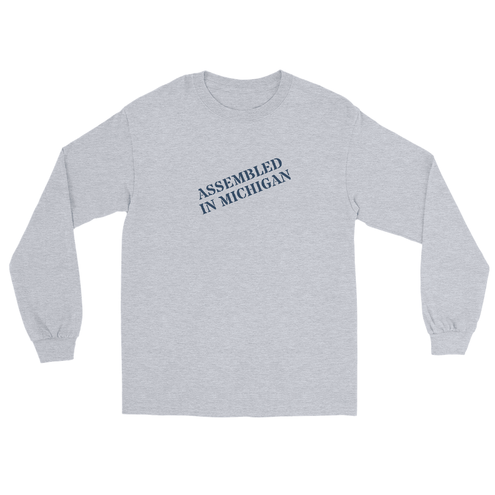 'Assembled in Michigan' T-Shirt | Unisex Long Sleeve - Circumspice Michigan