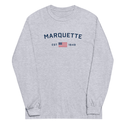 'Marquette EST 1849' T-Shirt | Unisex Long Sleeve - Circumspice Michigan