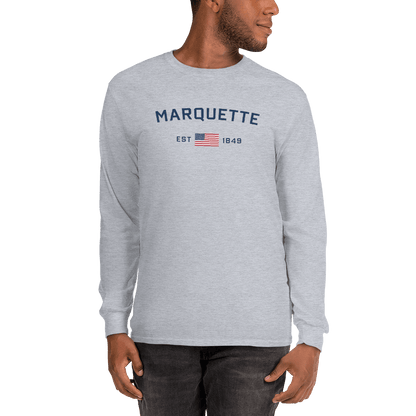 'Marquette EST 1849' T-Shirt | Unisex Long Sleeve - Circumspice Michigan