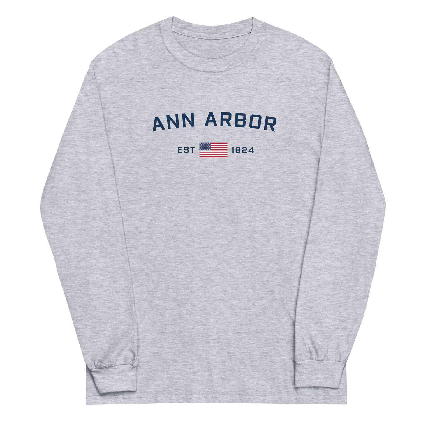 'Ann Arbor EST 1824' T-Shirt | Unisex Long Sleeve - Circumspice Michigan