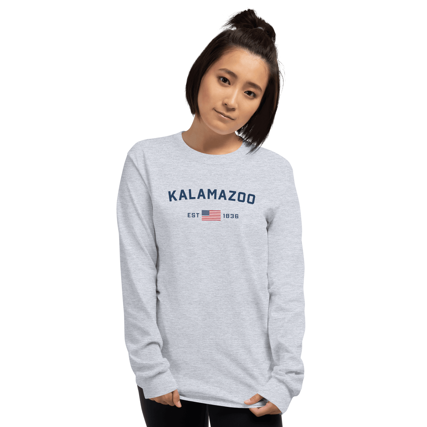 'Kalamazoo EST 1836' T-Shirt | Unisex Long Sleeve - Circumspice Michigan