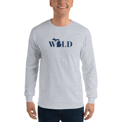 Michigan 'Wild' T-Shirt (Didone Font) | Unisex Long Sleeve - Circumspice Michigan