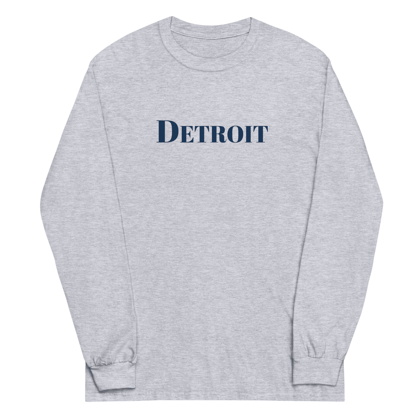 'Detroit' T-Shirt (Didone Font) | Unisex Long Sleeve - Circumspice Michigan