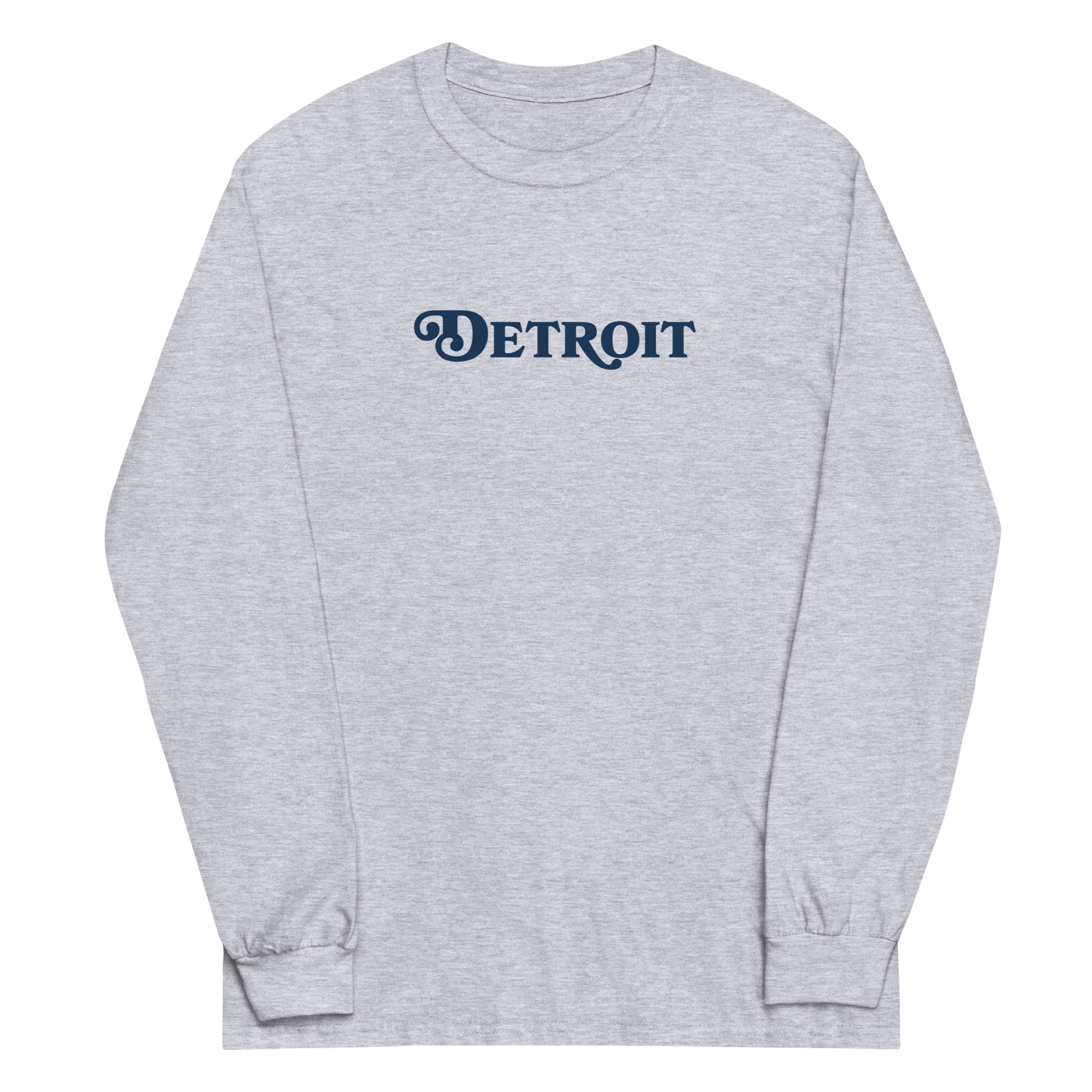 'Detroit' T-Shirt (Sloped Roman Font) | Unisex Long Sleeve