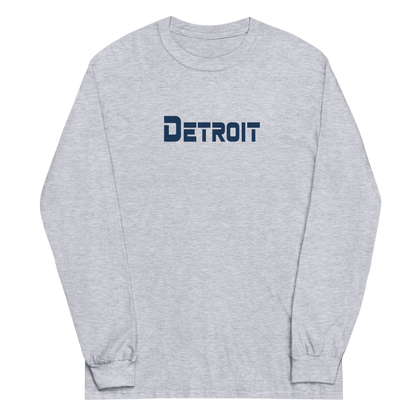 'Detroit' T-Shirt (1980s SciFi Font) | Unisex Long Sleeve - Circumspice Michigan