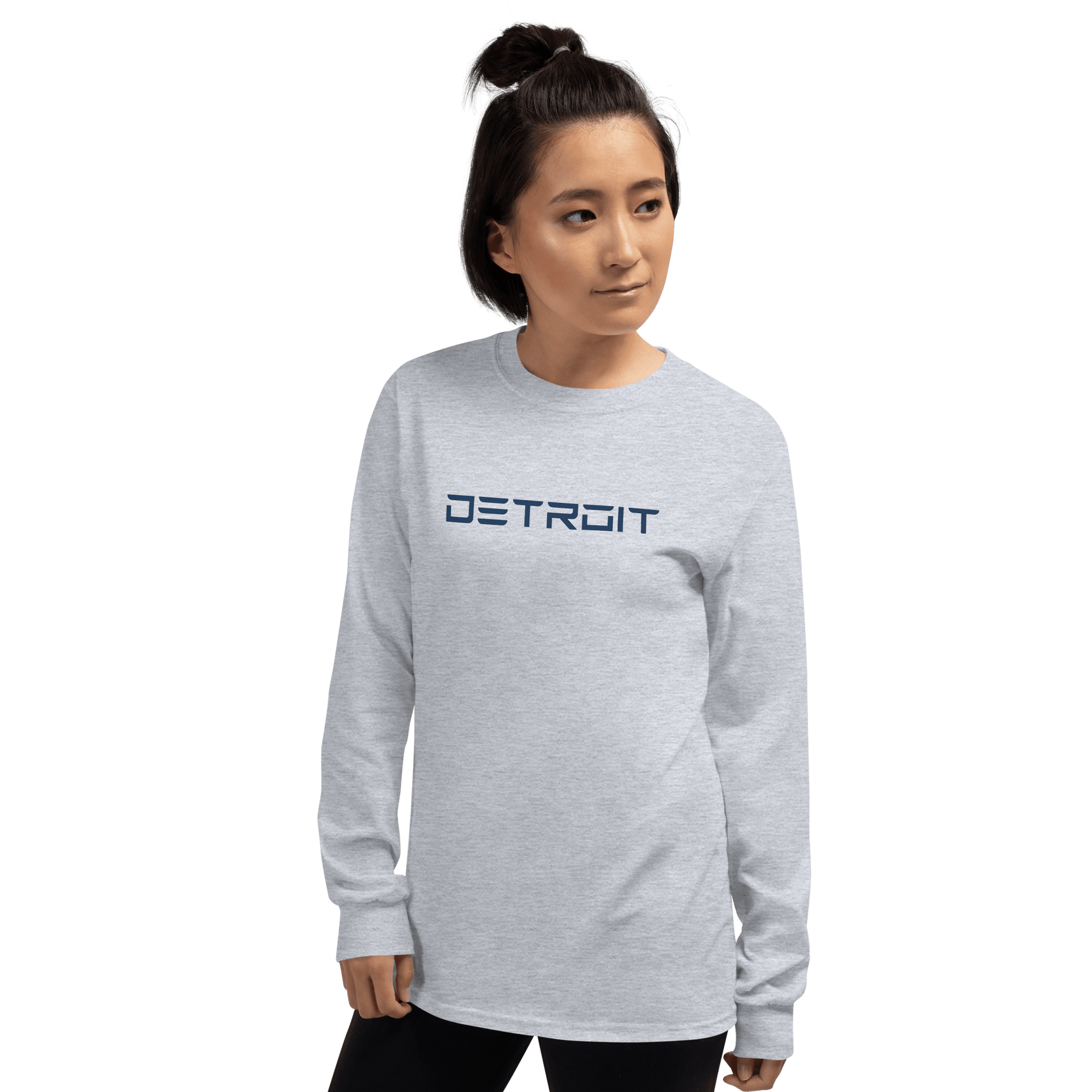 'Detroit' T-Shirt (Electric Font) | Unisex Long Sleeve - Circumspice Michigan