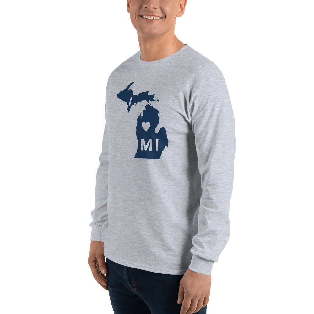 'I ❤️ MI' T-Shirt | Unisex Long Sleeve - Circumspice Michigan