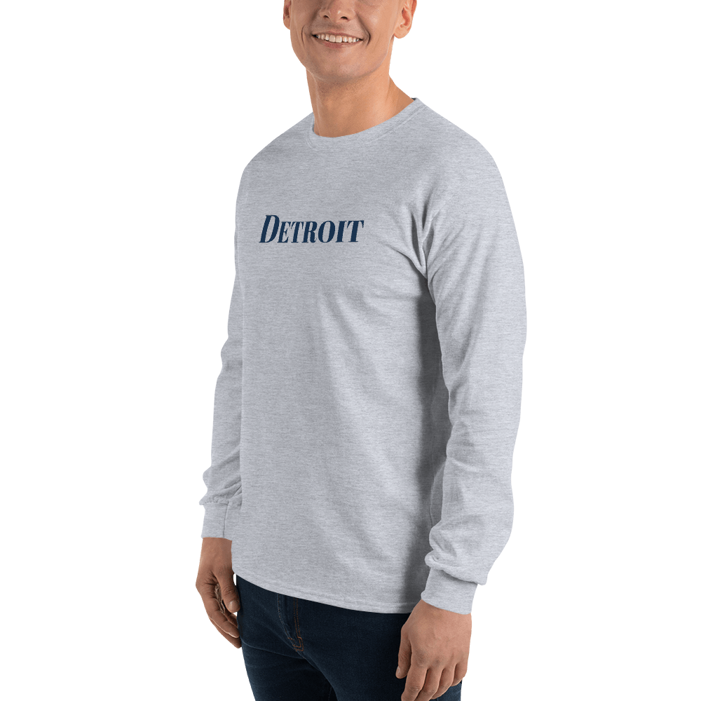 'Detroit' T-Shirt (Didone Font) | Unisex Long Sleeve - Circumspice Michigan