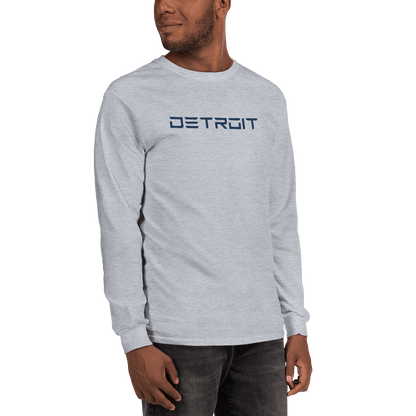 'Detroit' T-Shirt (Electric Font) | Unisex Long Sleeve - Circumspice Michigan