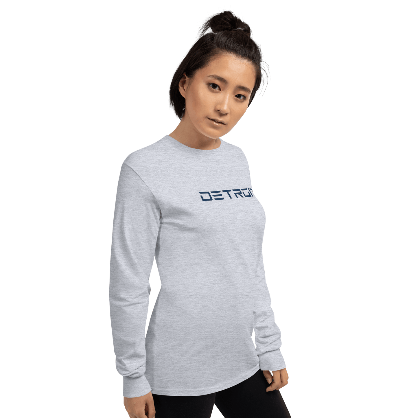 'Detroit' T-Shirt (Electric Font) | Unisex Long Sleeve - Circumspice Michigan