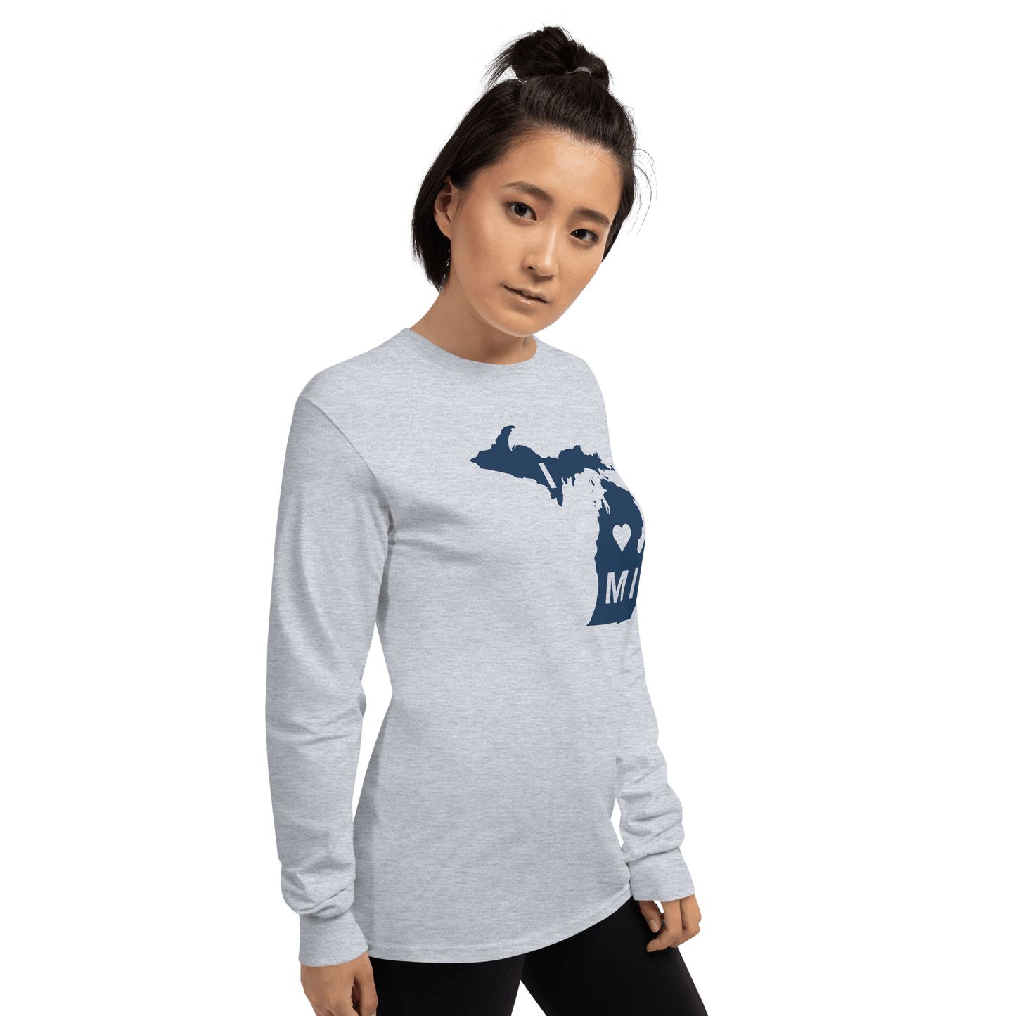 'I ❤️ MI' T-Shirt | Unisex Long Sleeve - Circumspice Michigan