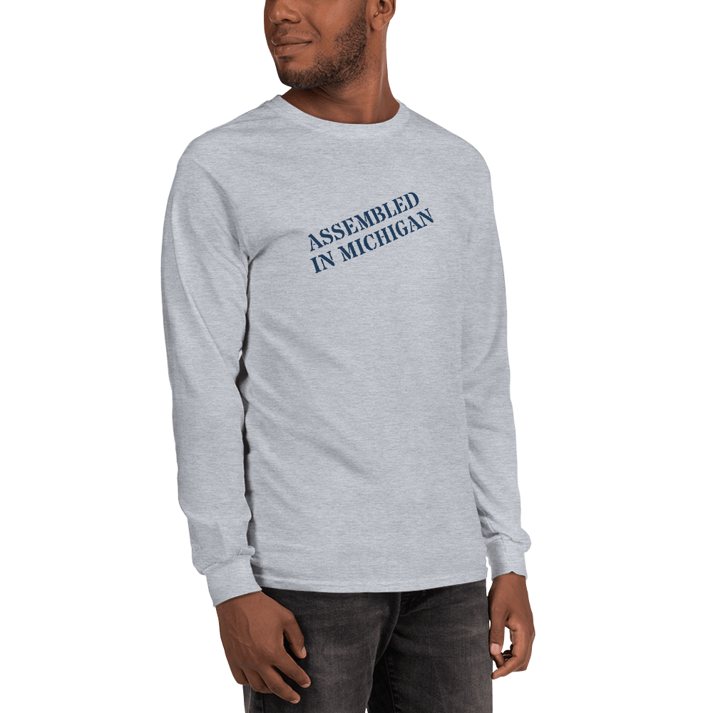 'Assembled in Michigan' T-Shirt | Unisex Long Sleeve - Circumspice Michigan