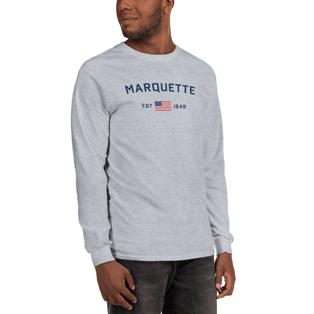 'Marquette EST 1849' T-Shirt | Unisex Long Sleeve - Circumspice Michigan