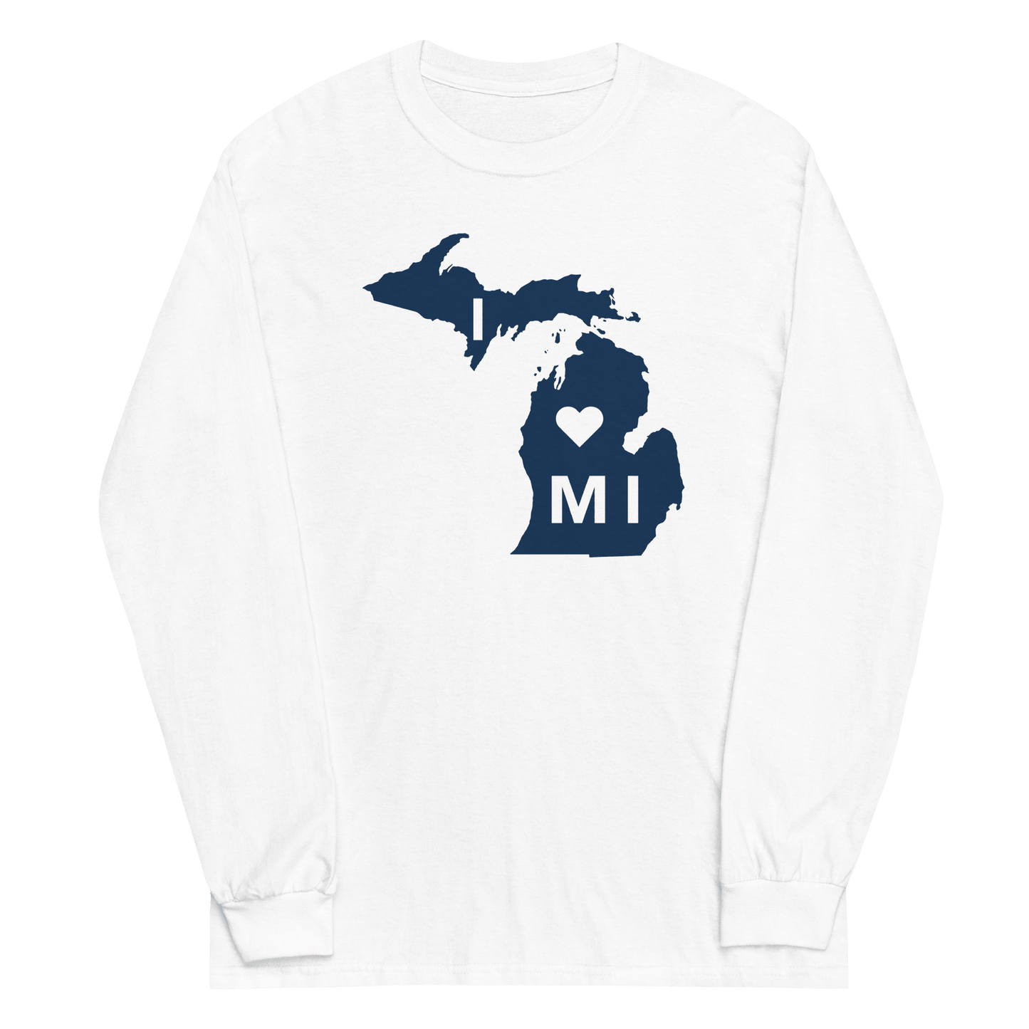 'I ❤️ MI' T-Shirt | Unisex Long Sleeve - Circumspice Michigan