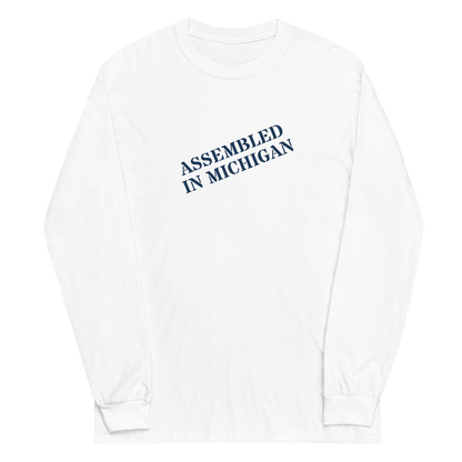 'Assembled in Michigan' T-Shirt | Unisex Long Sleeve - Circumspice Michigan