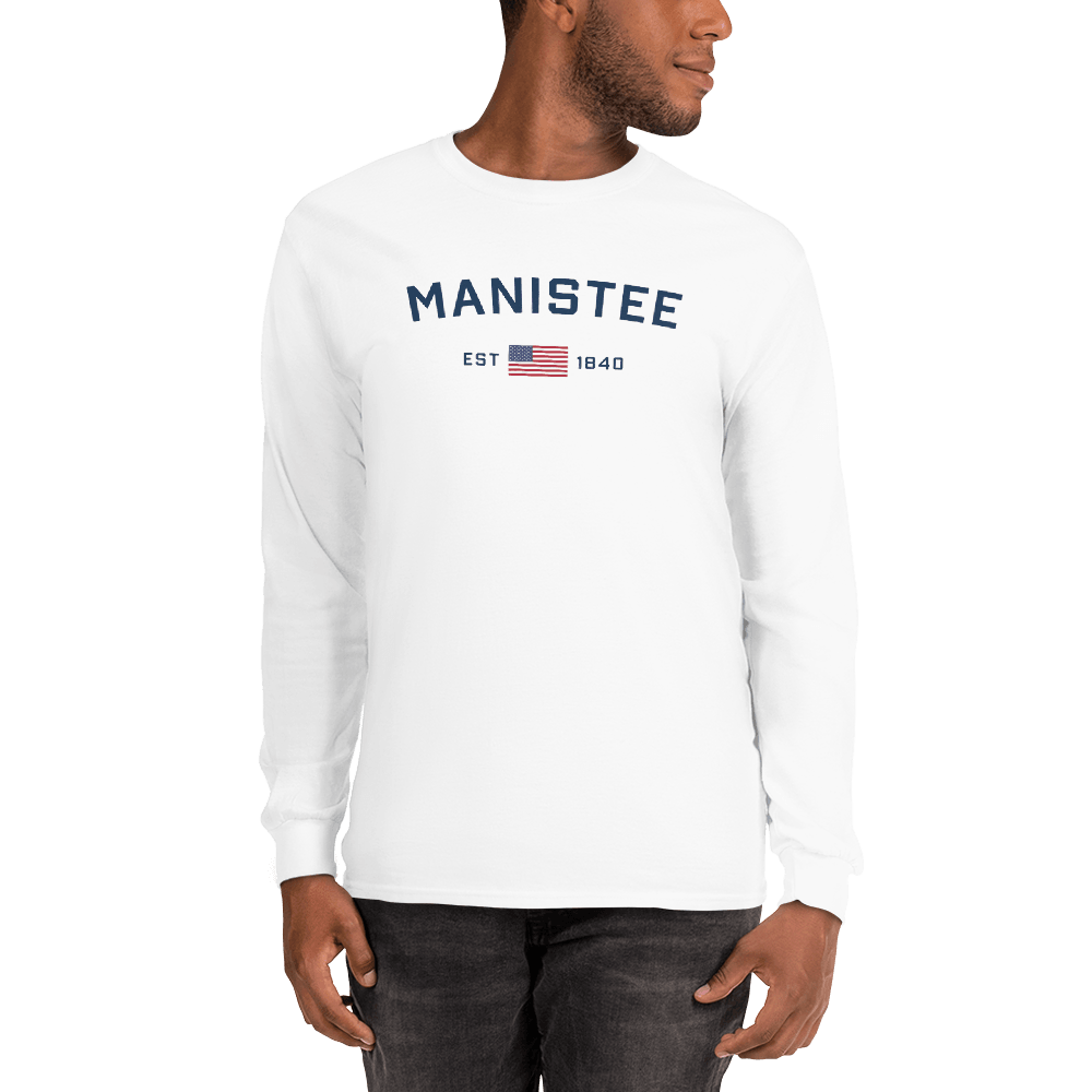 'Manistee EST 1840' T-Shirt | Unisex Long Sleeve - Circumspice Michigan