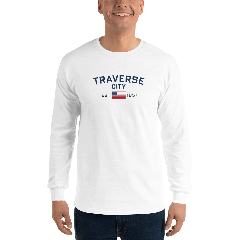 'Traverse City EST 1851' T-Shirt | Unisex Long Sleeve - Circumspice Michigan