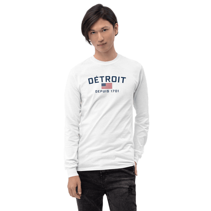 'Détroit Depuis 1701' T-Shirt | Unisex Long Sleeve - Circumspice Michigan