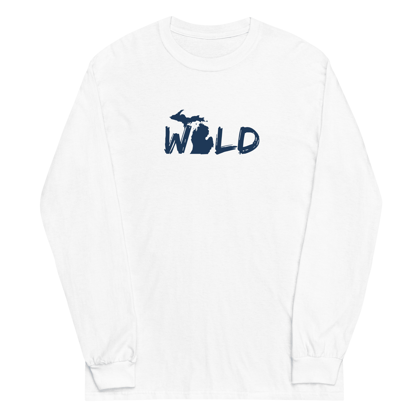 Michigan 'Wild' T-Shirt (Paintbrush Font) | Unisex Long Sleeve - Circumspice Michigan