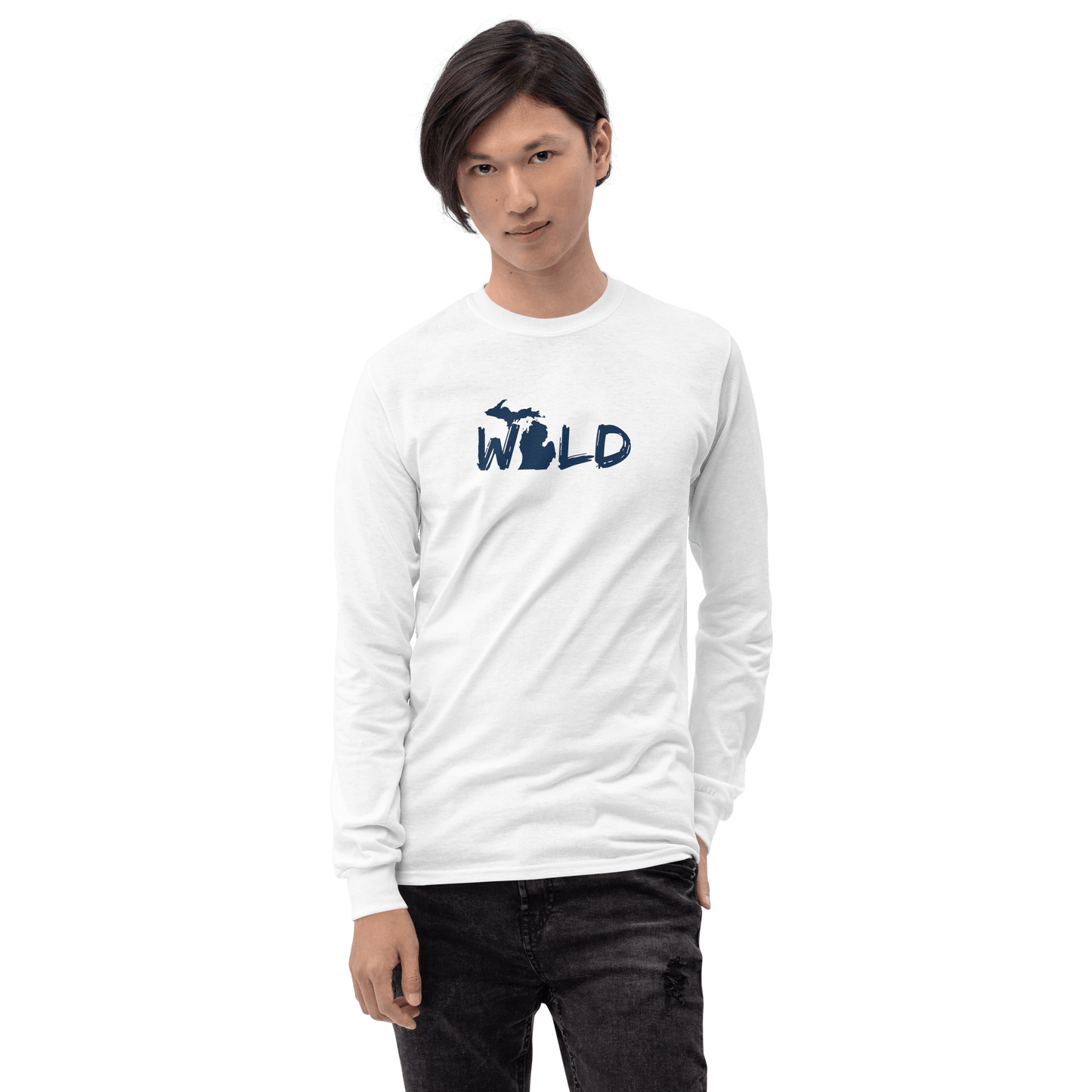 Michigan 'Wild' T-Shirt (Paintbrush Font) | Unisex Long Sleeve - Circumspice Michigan