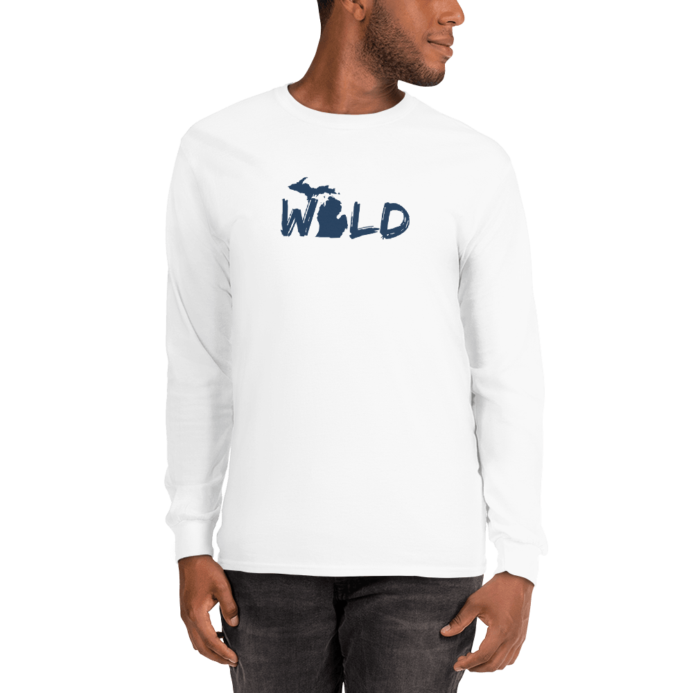 Michigan 'Wild' T-Shirt (Paintbrush Font) | Unisex Long Sleeve - Circumspice Michigan