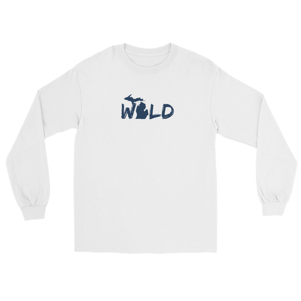 Michigan 'Wild' T-Shirt (Paintbrush Font) | Unisex Long Sleeve - Circumspice Michigan