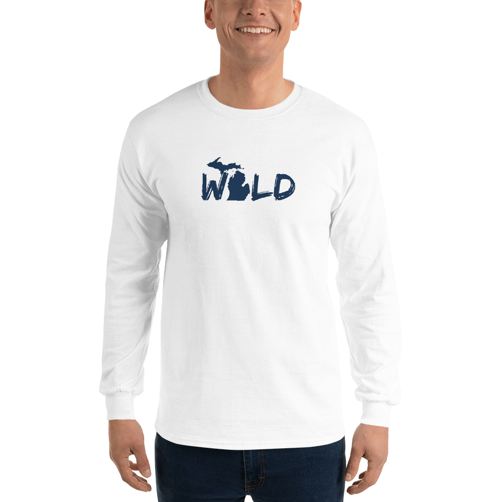 Michigan 'Wild' T-Shirt (Paintbrush Font) | Unisex Long Sleeve - Circumspice Michigan