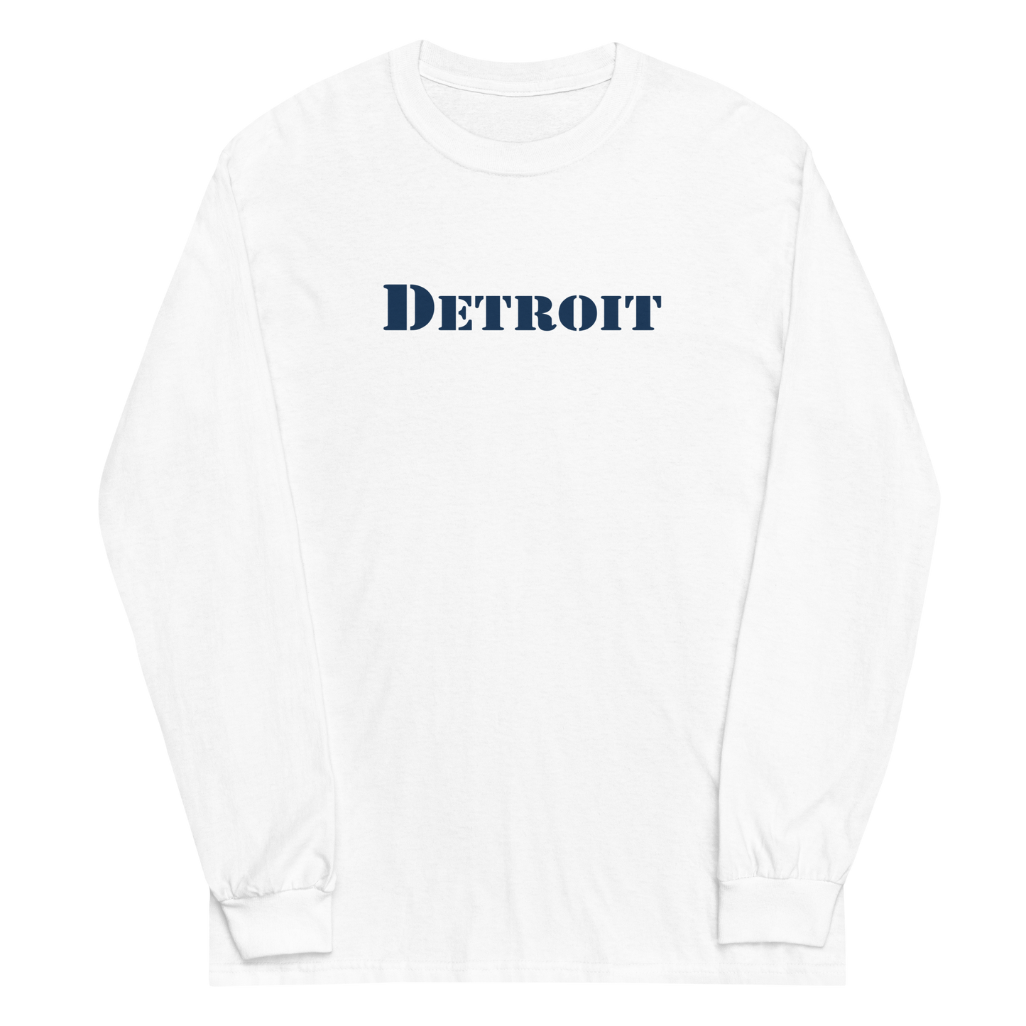 'Detroit' T-Shirt (Army Stencil Font) | Unisex Long Sleeve