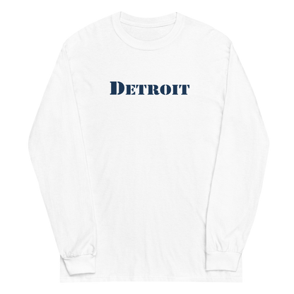 'Detroit' T-Shirt (Army Stencil Font) | Unisex Long Sleeve