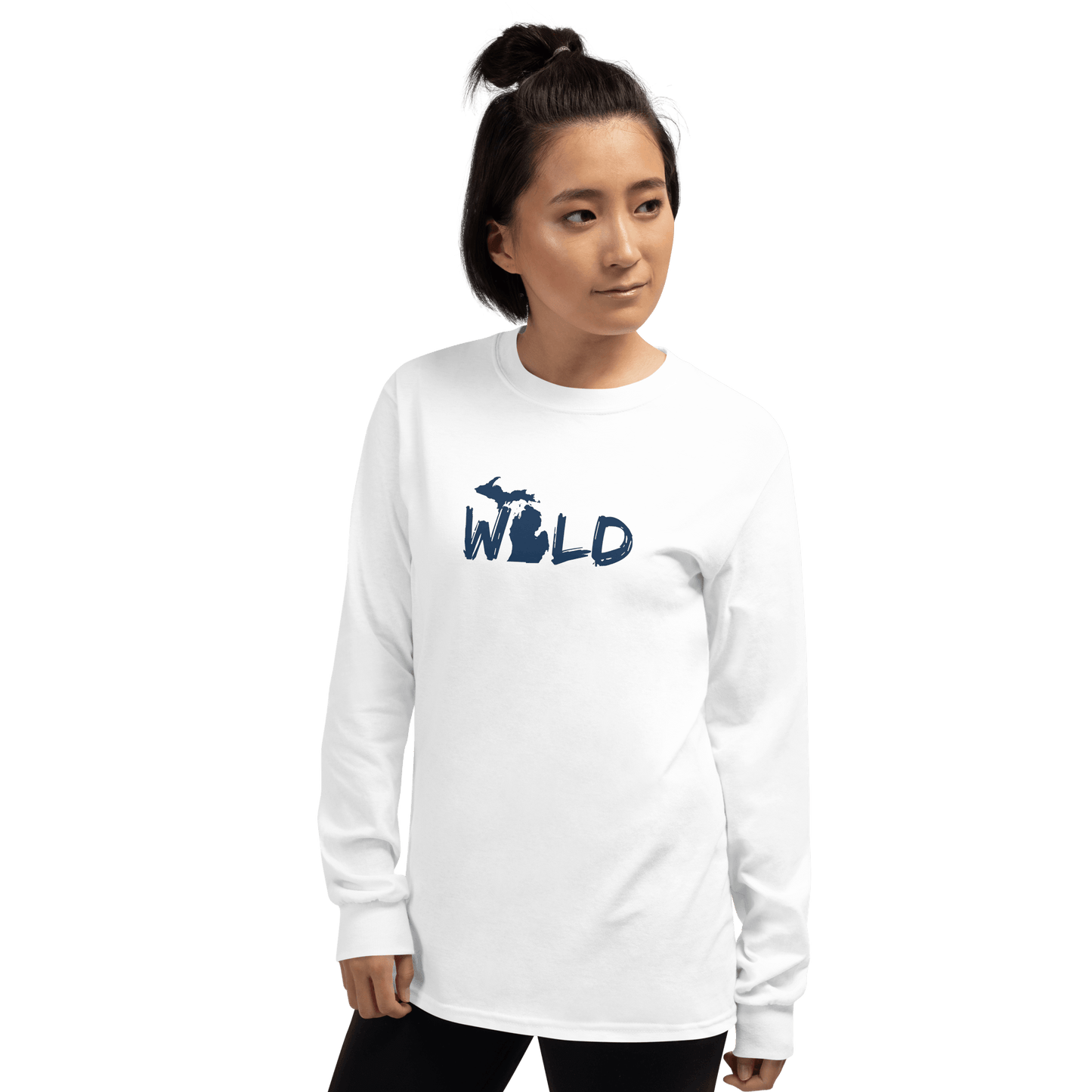 Michigan 'Wild' T-Shirt (Paintbrush Font) | Unisex Long Sleeve - Circumspice Michigan