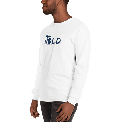 Michigan 'Wild' T-Shirt (Paintbrush Font) | Unisex Long Sleeve - Circumspice Michigan