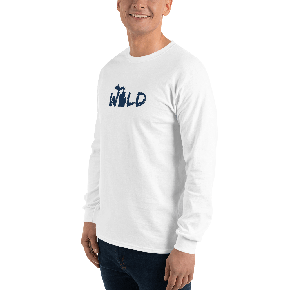 Michigan 'Wild' T-Shirt (Paintbrush Font) | Unisex Long Sleeve - Circumspice Michigan