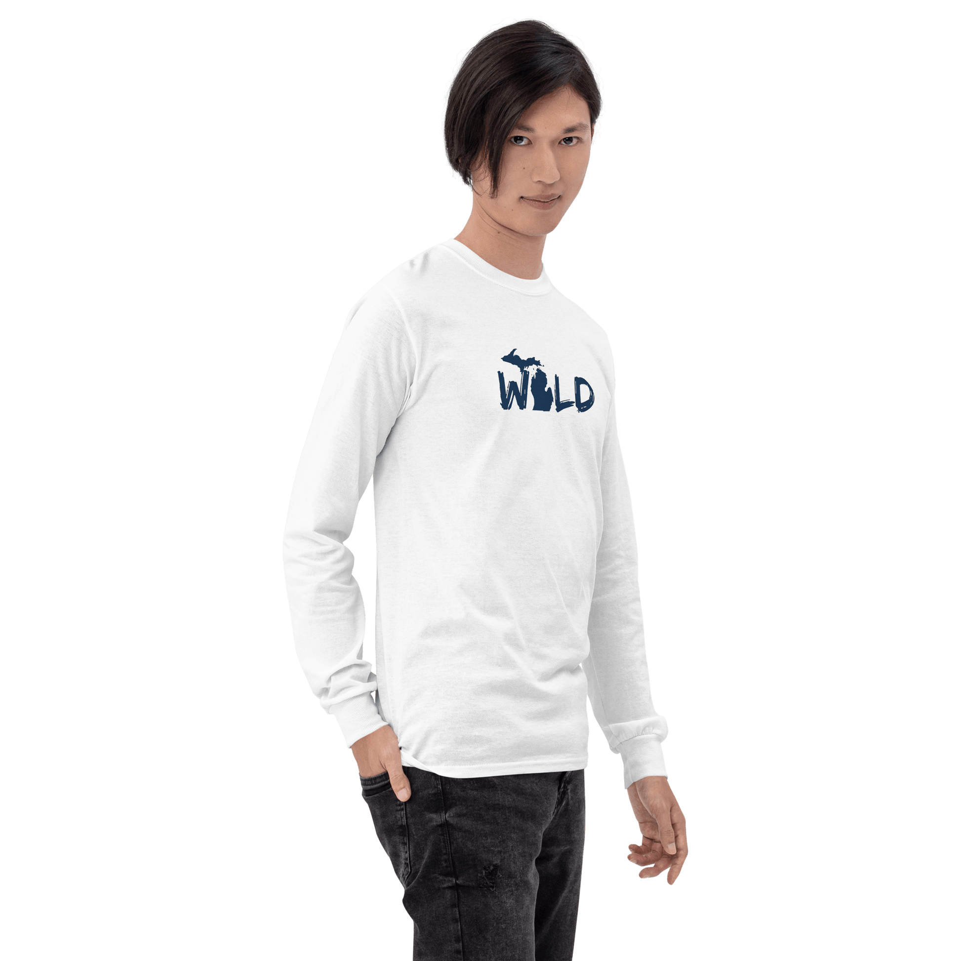 Michigan 'Wild' T-Shirt (Paintbrush Font) | Unisex Long Sleeve - Circumspice Michigan